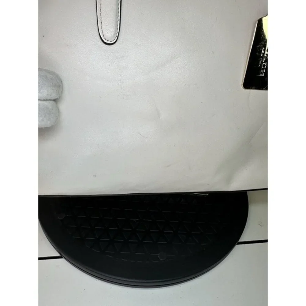 COACH 37400 Crosby Carryall Satchel Flower Rivet Leather White/ivory - Picture 12 of 12